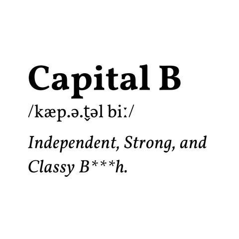 Capital B　ステッカー（bitch無し）