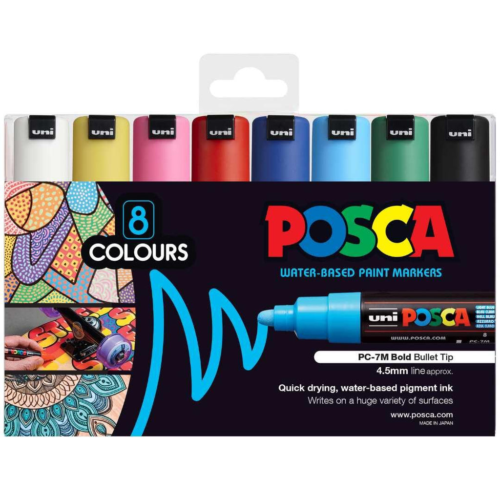 Uni POSCA Sets - handy sets of colours, ready to go