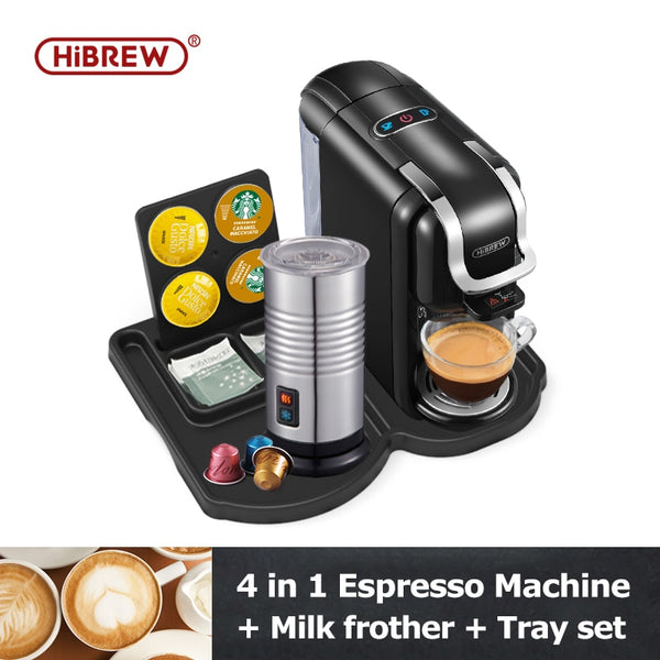 HiBREW Coffee Maker Cafetera 19 Bar Inox Semi Automatic Super Slim ESE POD&  Powder Espresso Cappuccino Machine Hot Water H11 - AliExpress