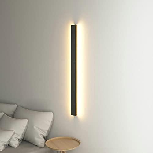 black linear wall sconce