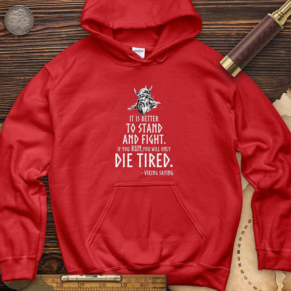 Stand And Fight Hoodie Red / S