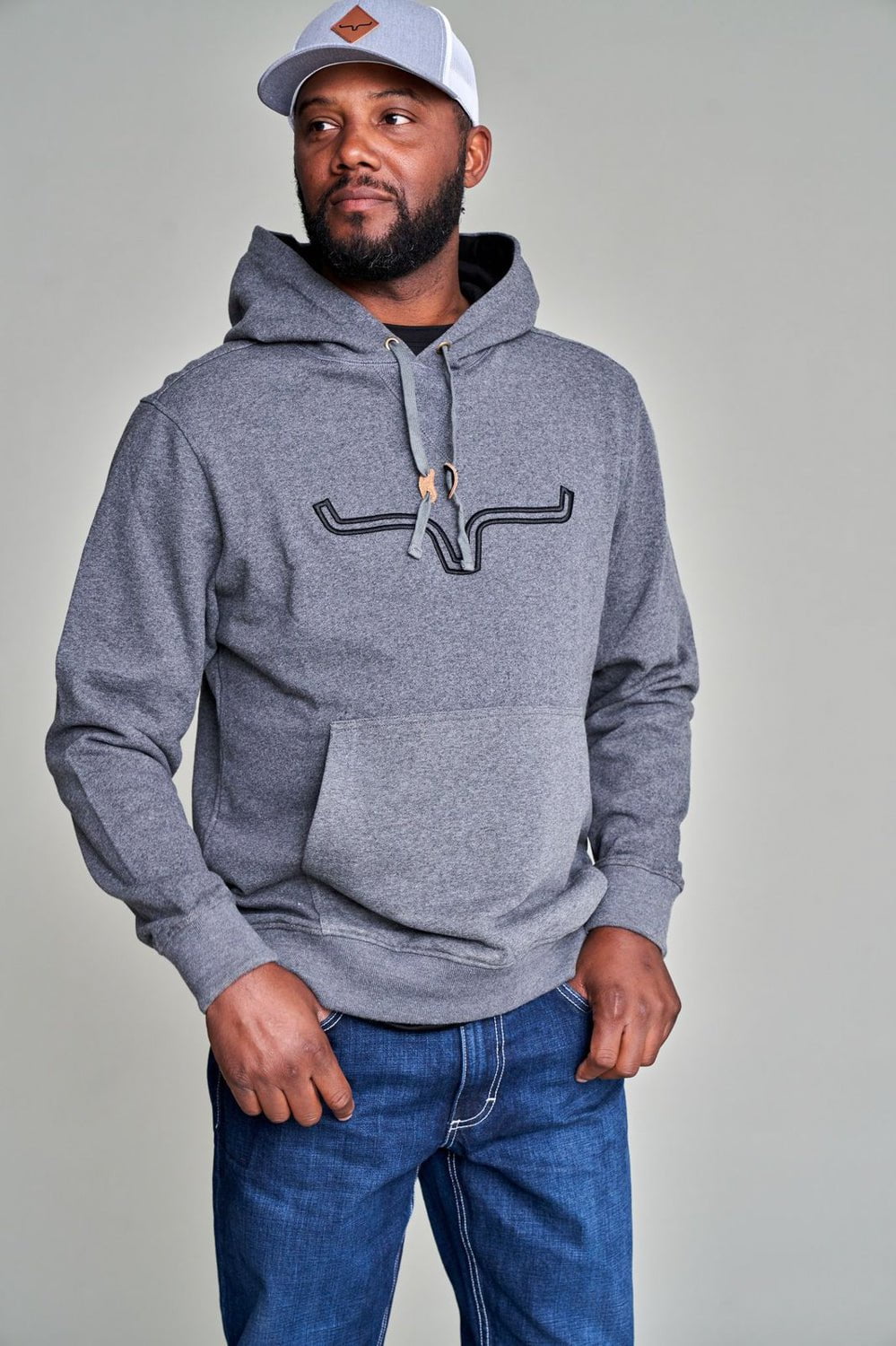 Kimes Ranch Mens Fast Talker Charcoal Grey 100% Cotton Hoodie – The ...