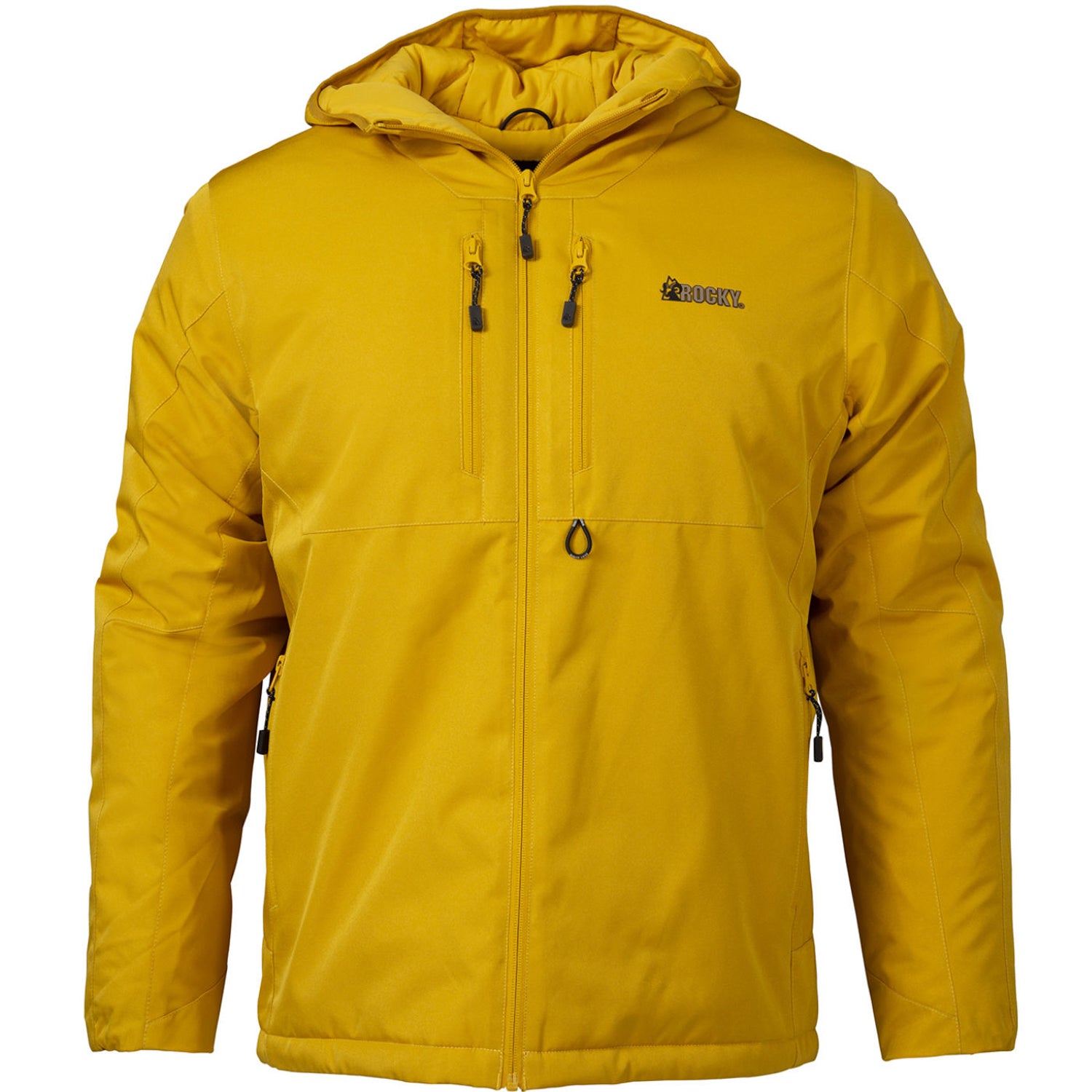 Rocky Mens Hooded Harvest Gold Polyester Softshell Jacket – The Western ...