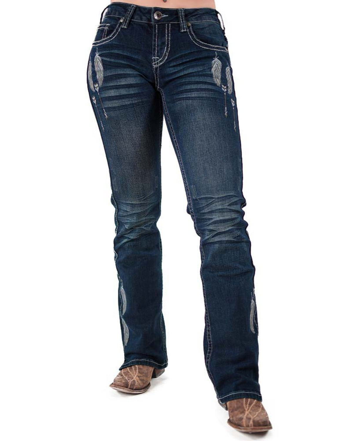 Cowgirl Tuff Womens Fly Ii Medium Wash Cotton Blend Jeans The Western Company