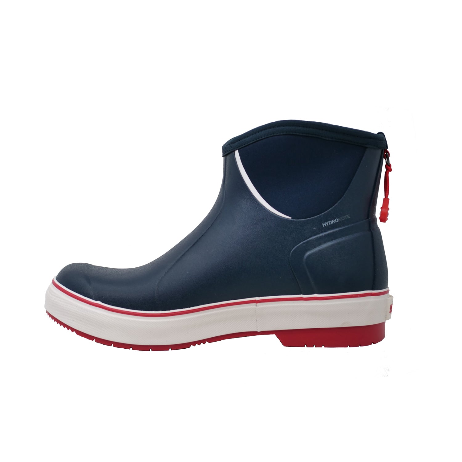 Dryshod Mens Slipknot Ankle-Hi Deck Navy/Red Rubber Boat Boots – The ...