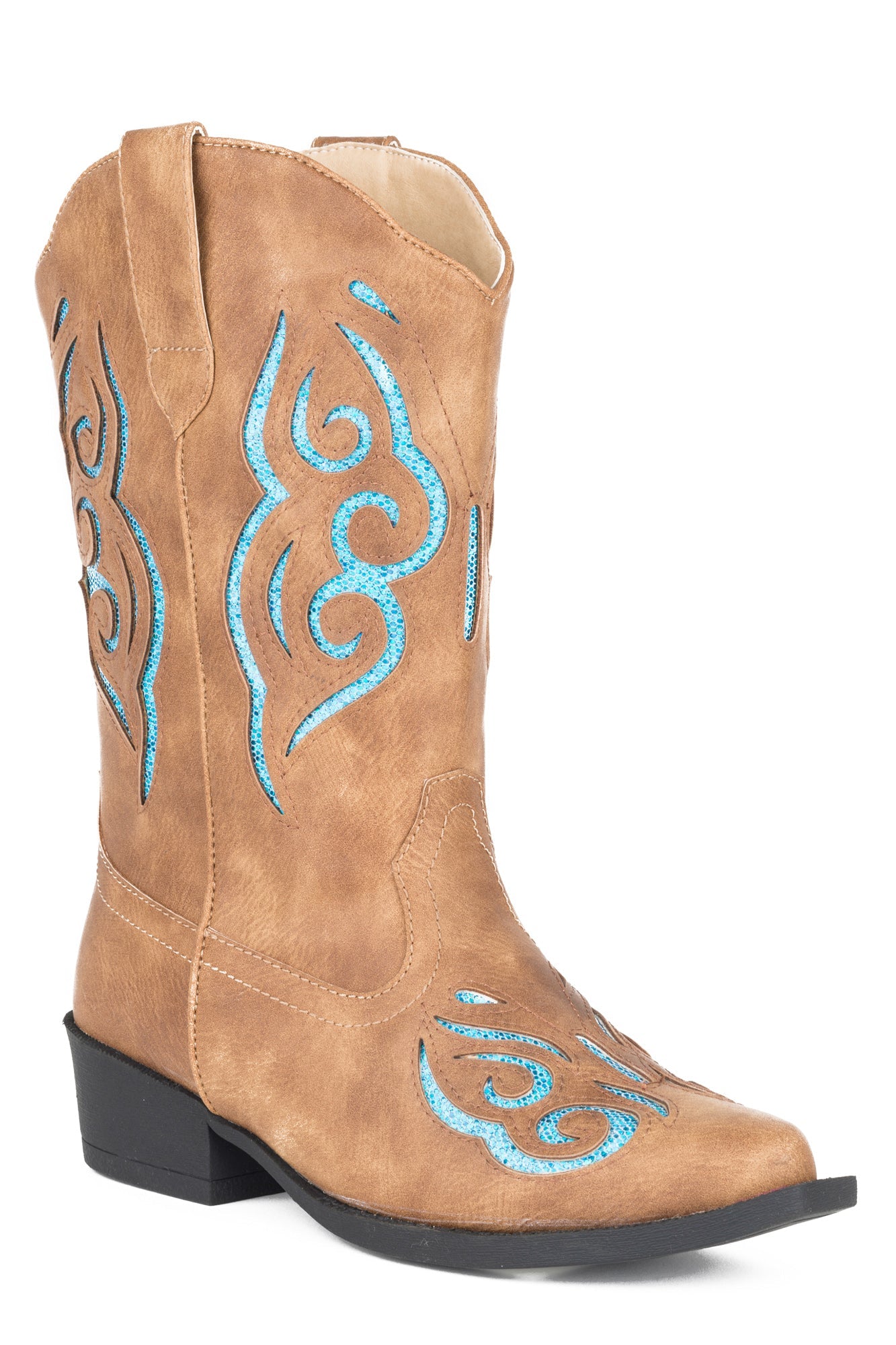 girls teal cowboy boots