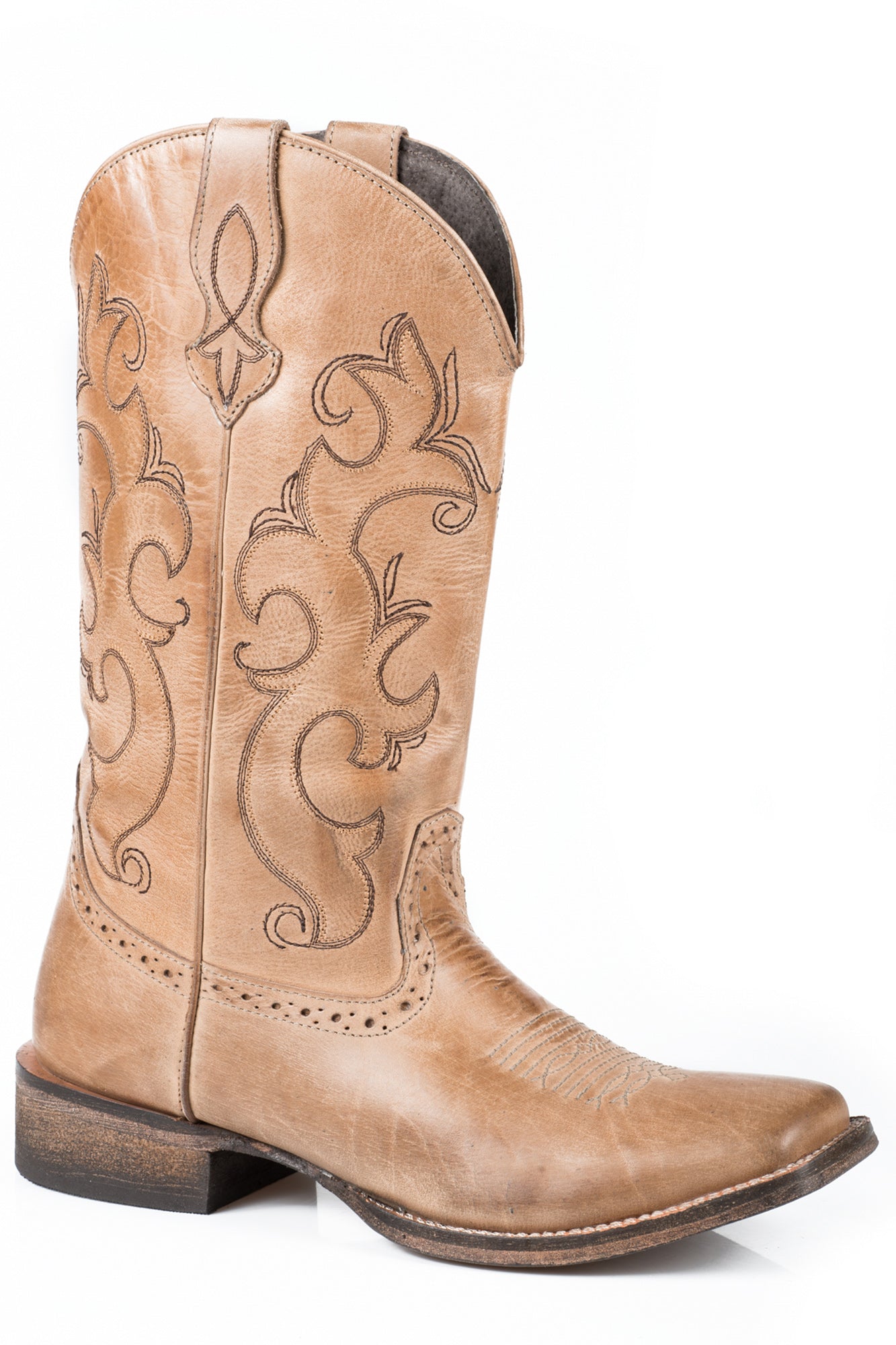 ladies tan leather boots