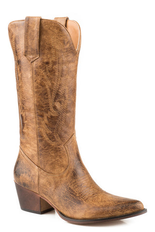 women's faux leather western boots