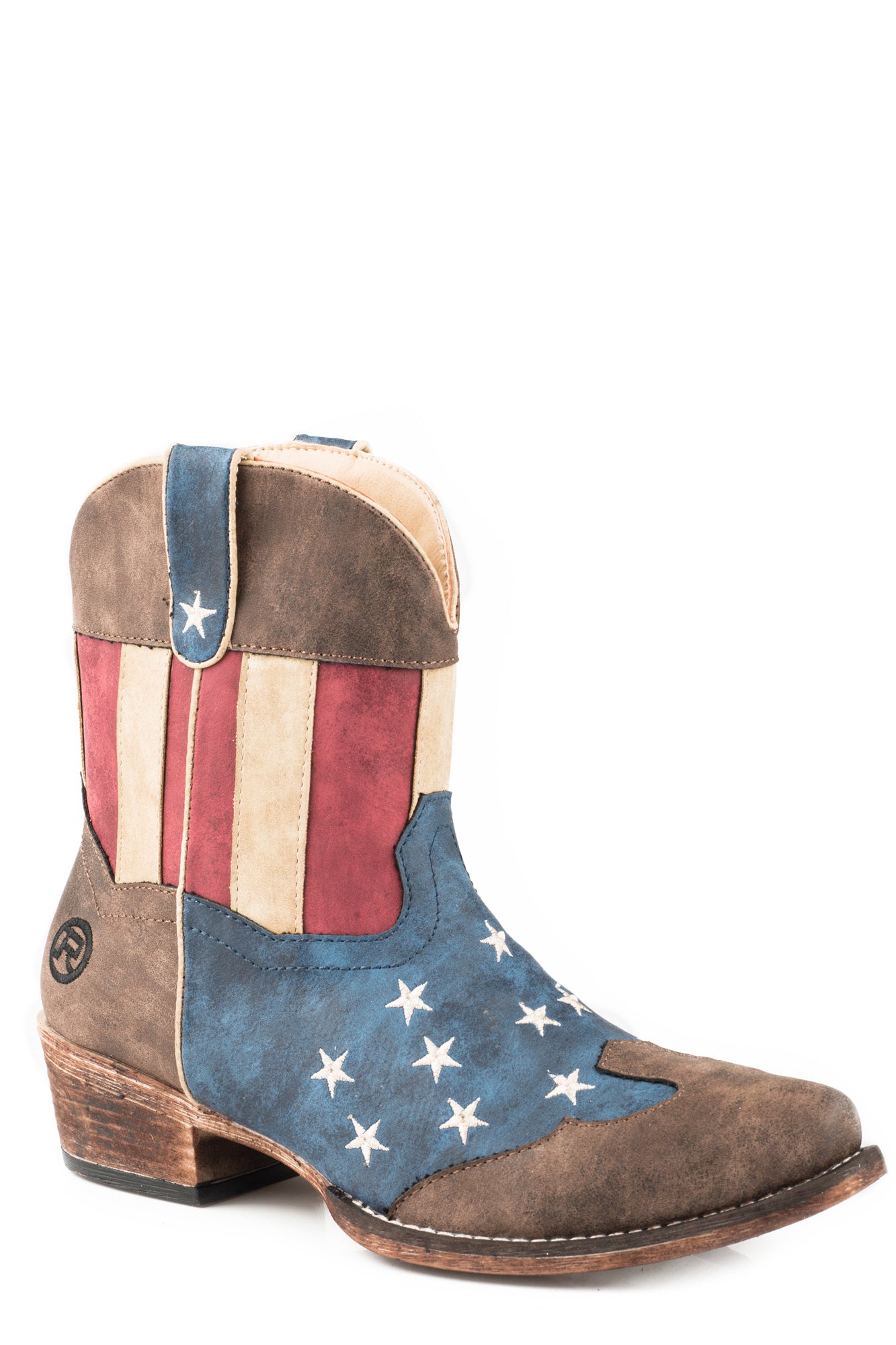 cowboy boots with american flag on them