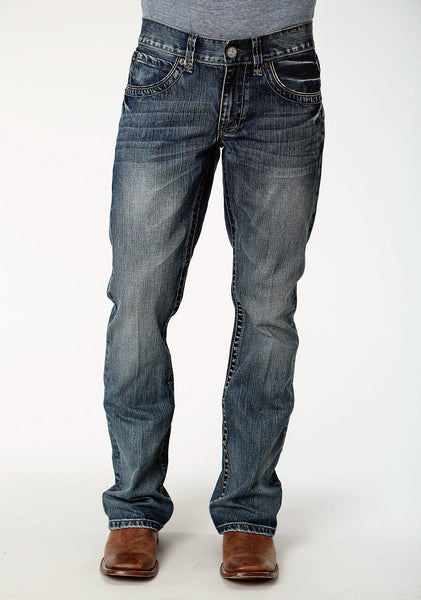 Tin Haul 1206 Mens Blue 100% Cotton Deep V Jeans – The Western Company