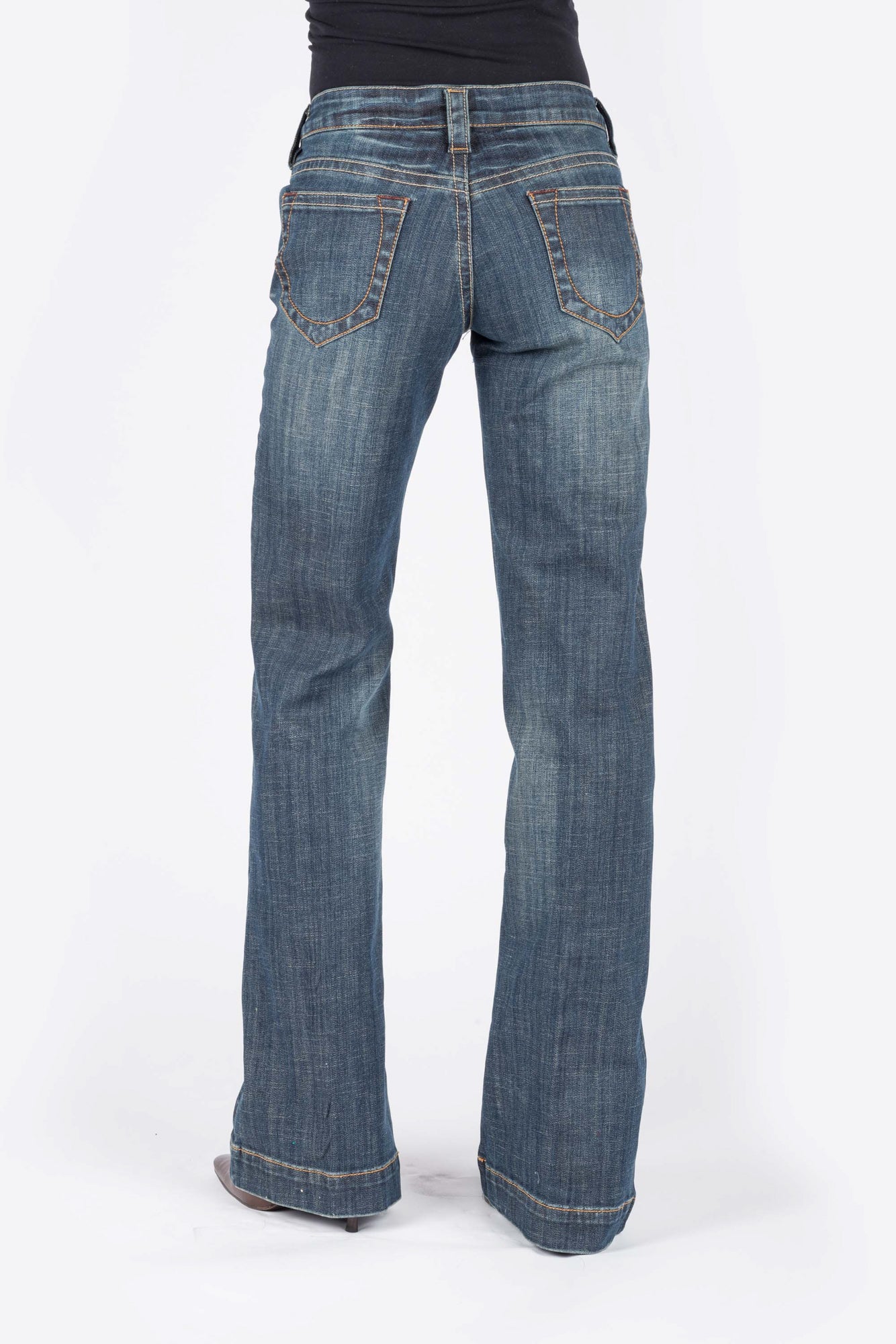 Stetson Womens Blue Cotton Blend Circle Stitch Jeans – The Western Company