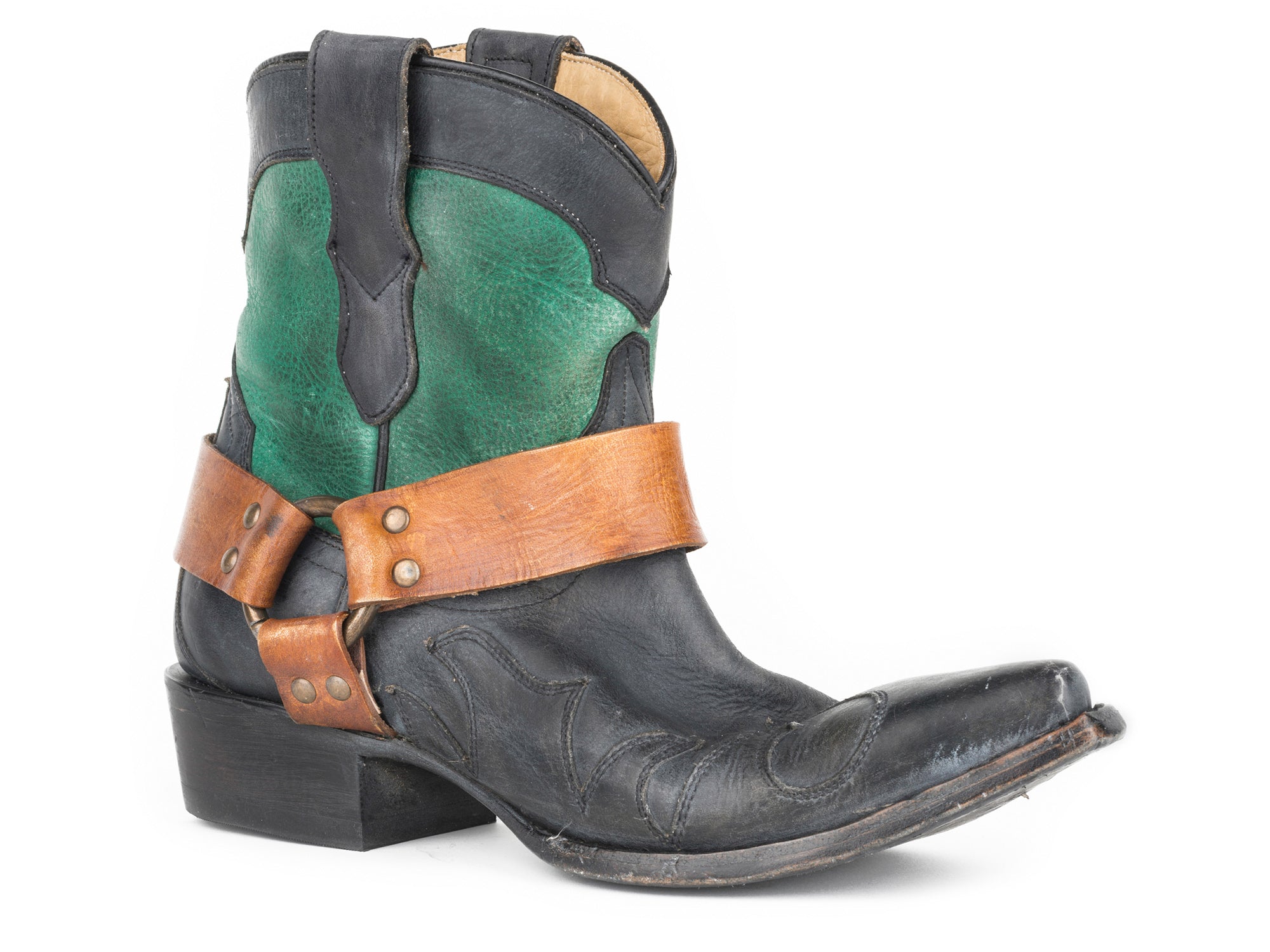 green cowboy boots womens