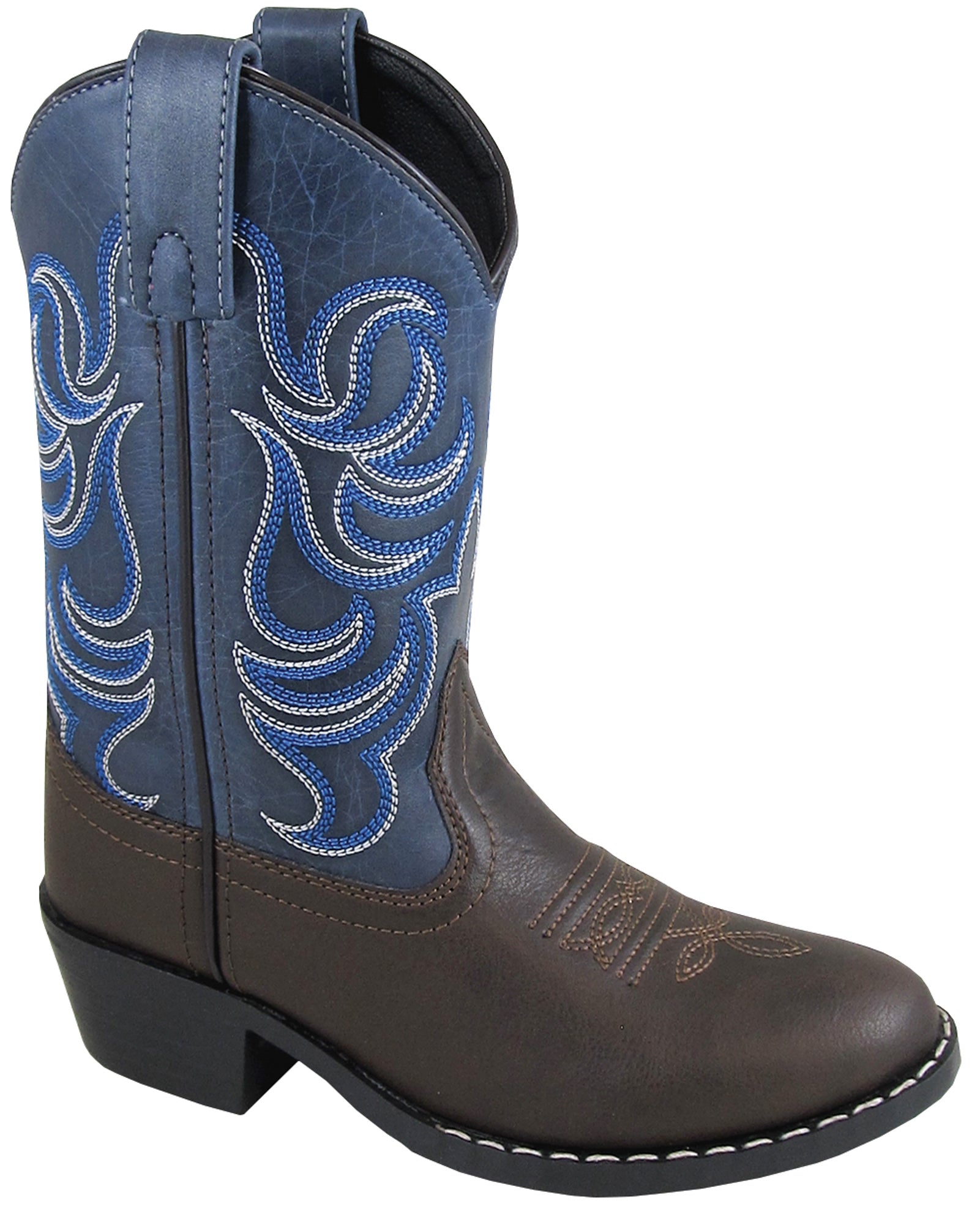 Smoky Mountain Youth Boys Monterey Brown/Navy ManMade Cowboy Boots – The  Western Company