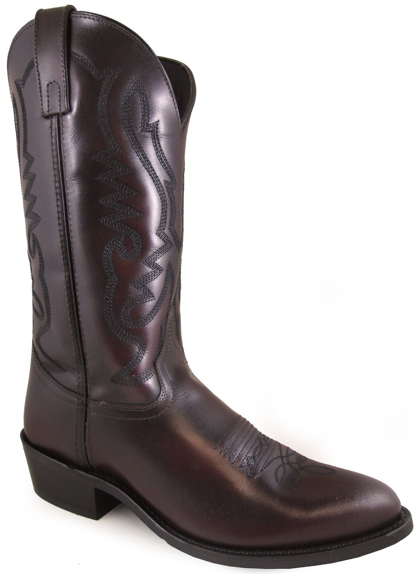 Smoky Mountain Mens Denver Black Cherry Leather Cowboy Boots – The ...