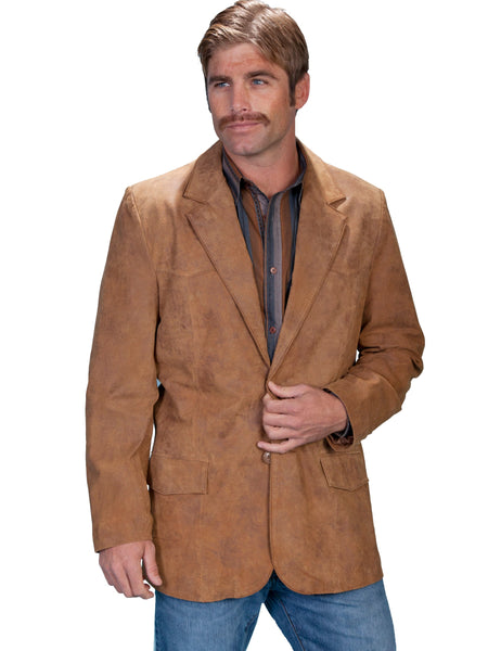 Scully Leather Mens Western Sportcoat Blazer Jacket Button Front Maple – The Western Company