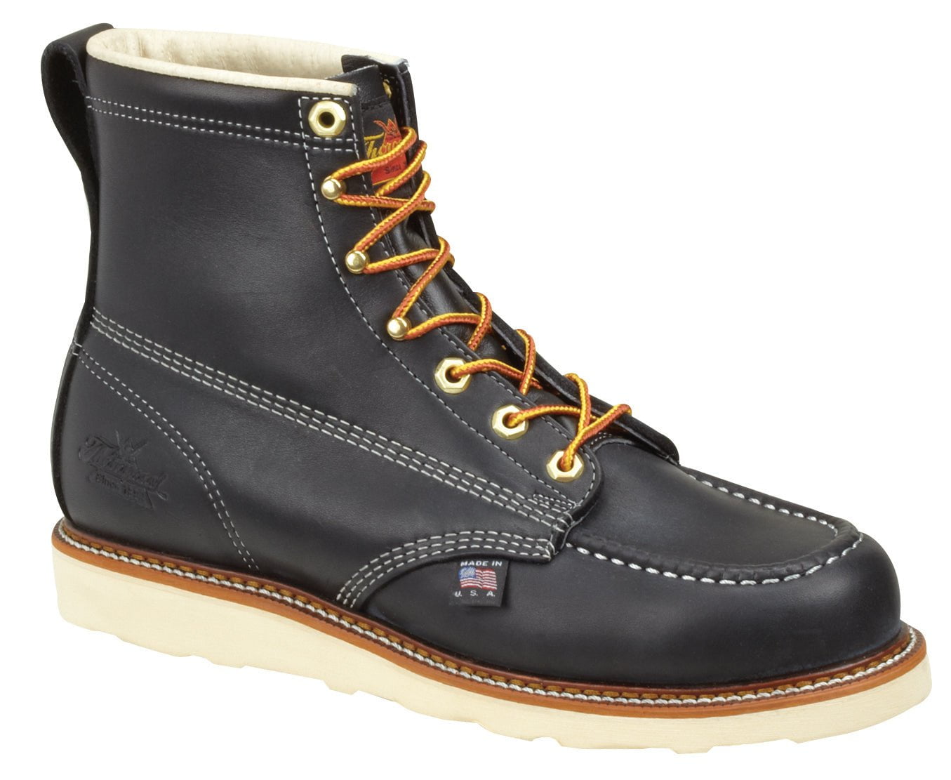 black wedge boots mens