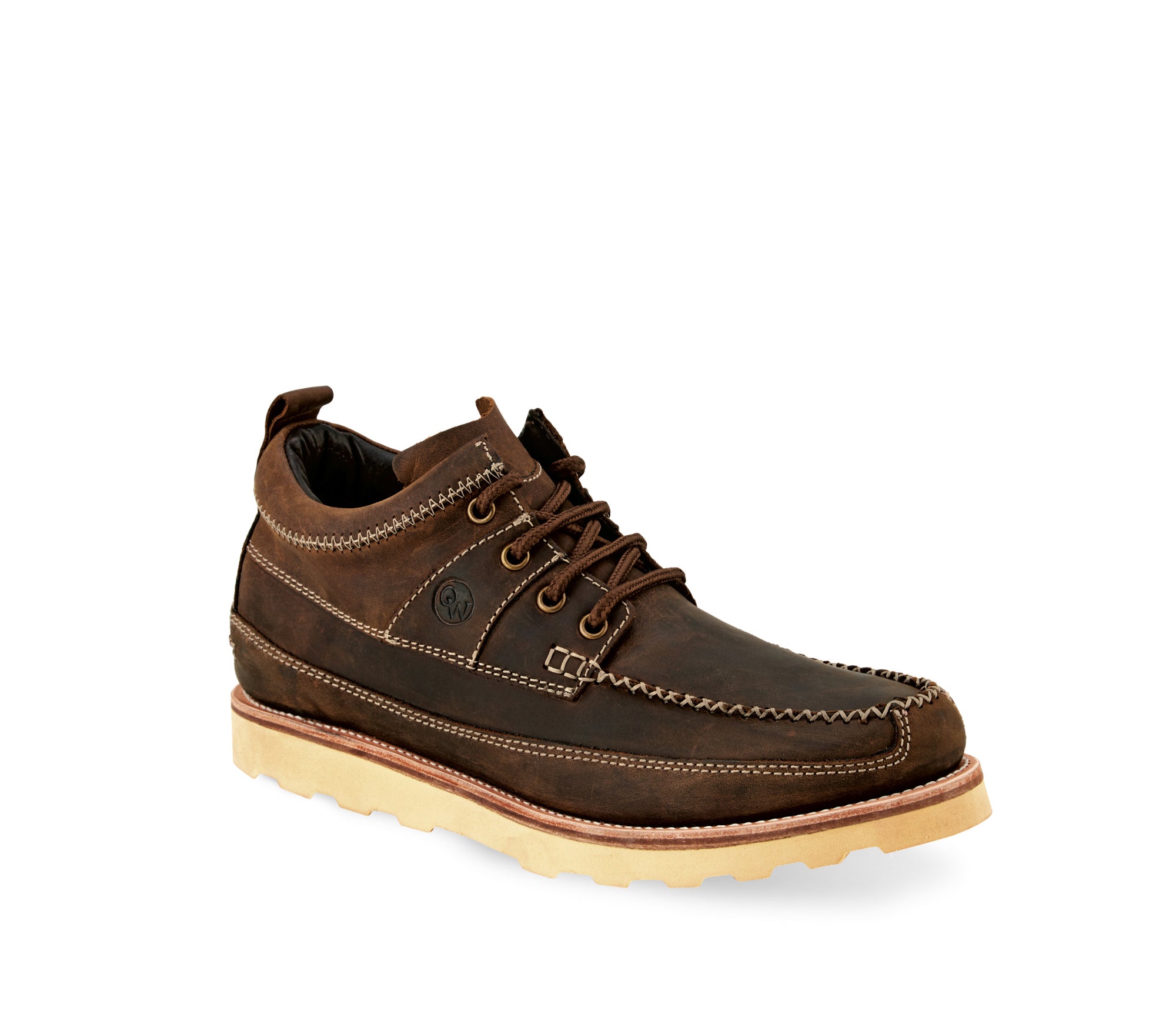 Mens Leather Low Casual Ankle Boots 