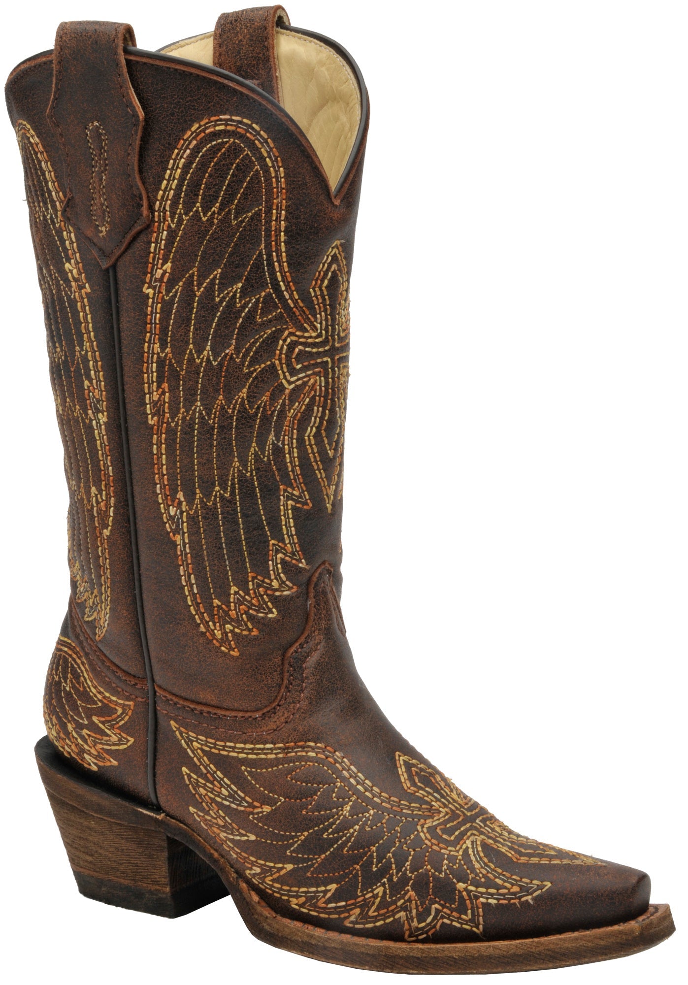 cowgirl boots with cross and wings