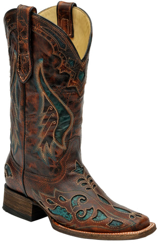 corral tooled leather boots