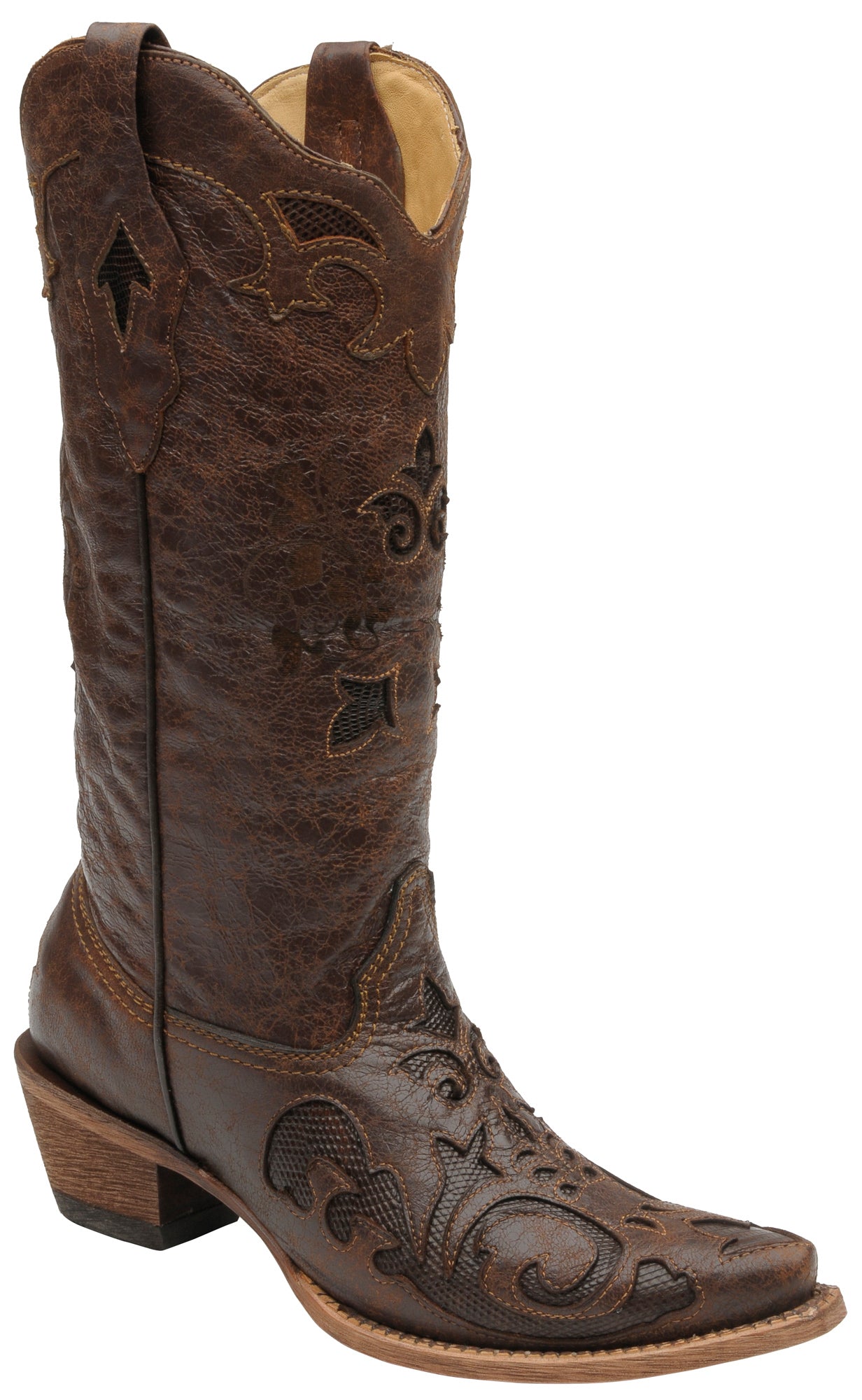 corral vintage leather cowgirl boots