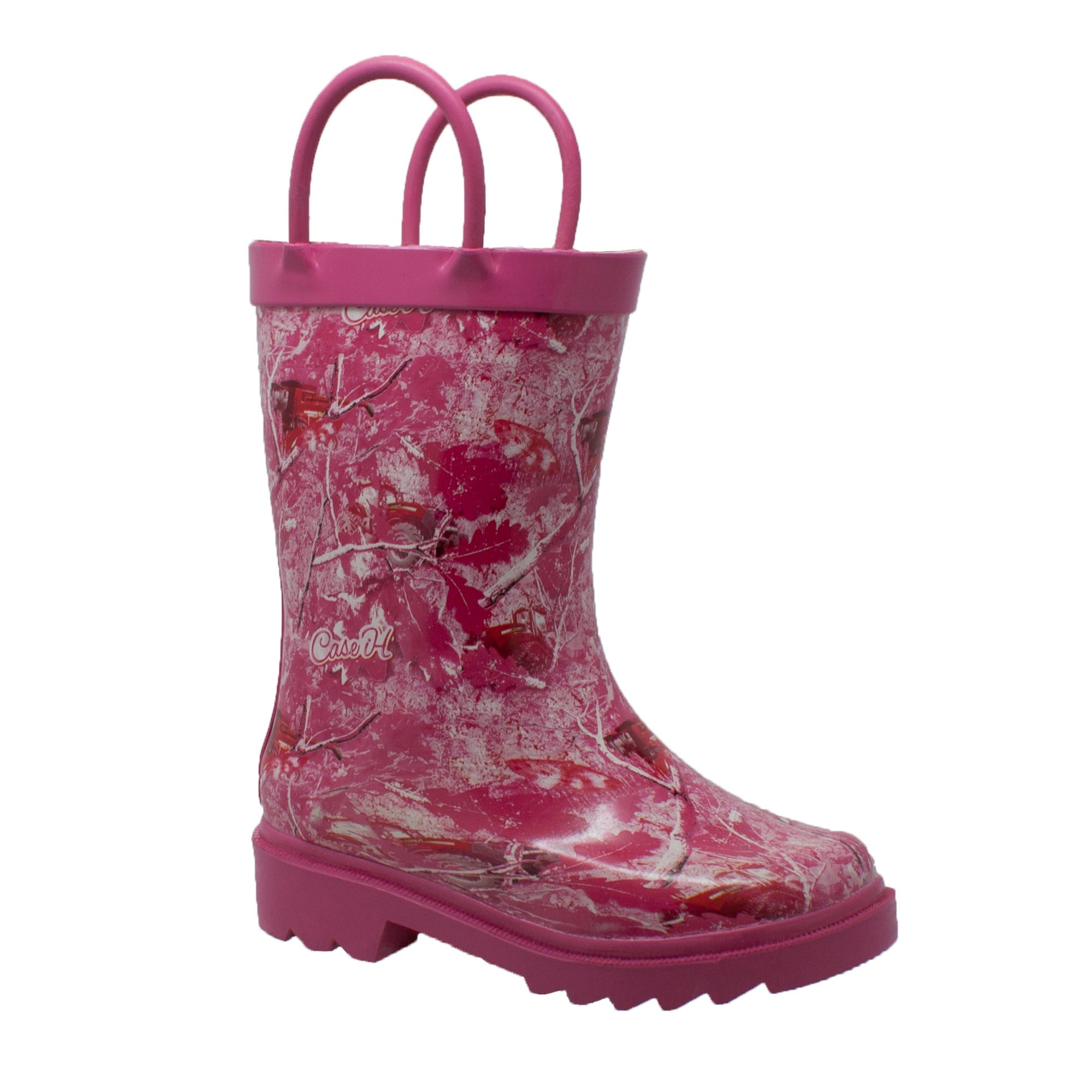 girls pink work boots