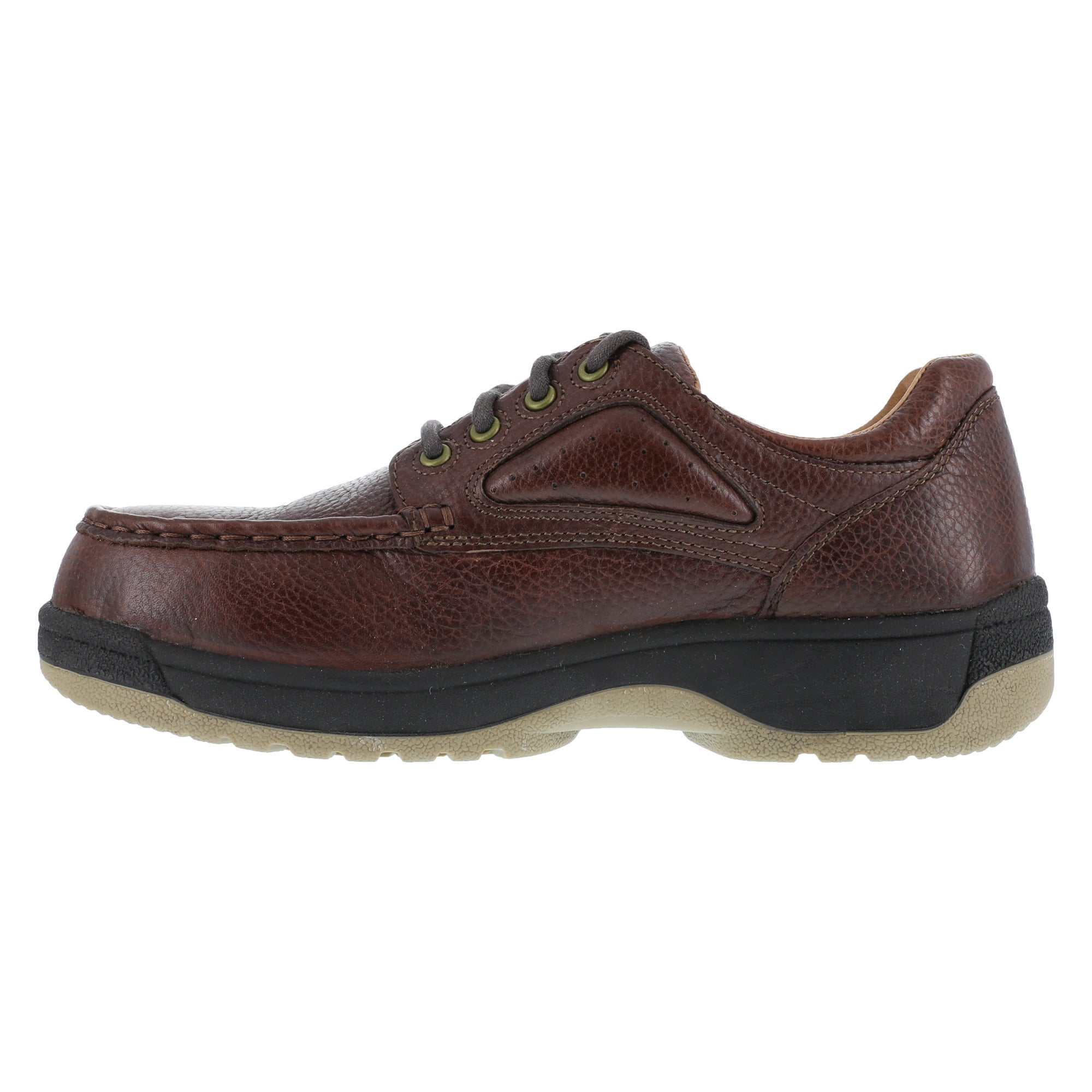 Florsheim Womens Brown Leather Casual Moc Oxford Compadre Steel Toe ...