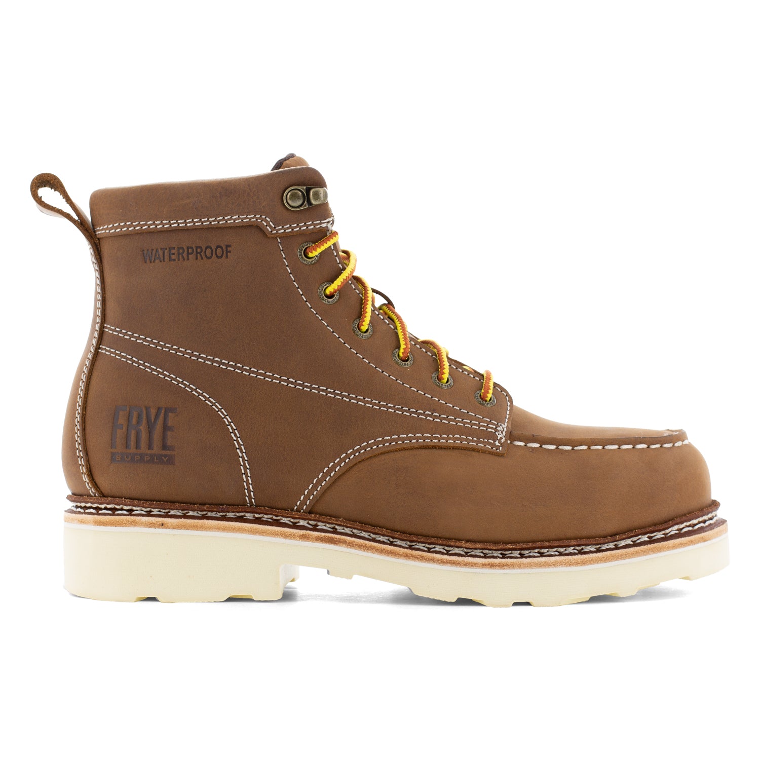 Frye Supply Mens Brown Leather ST EH 6in Moc Toe Work Work Boots – Western Company