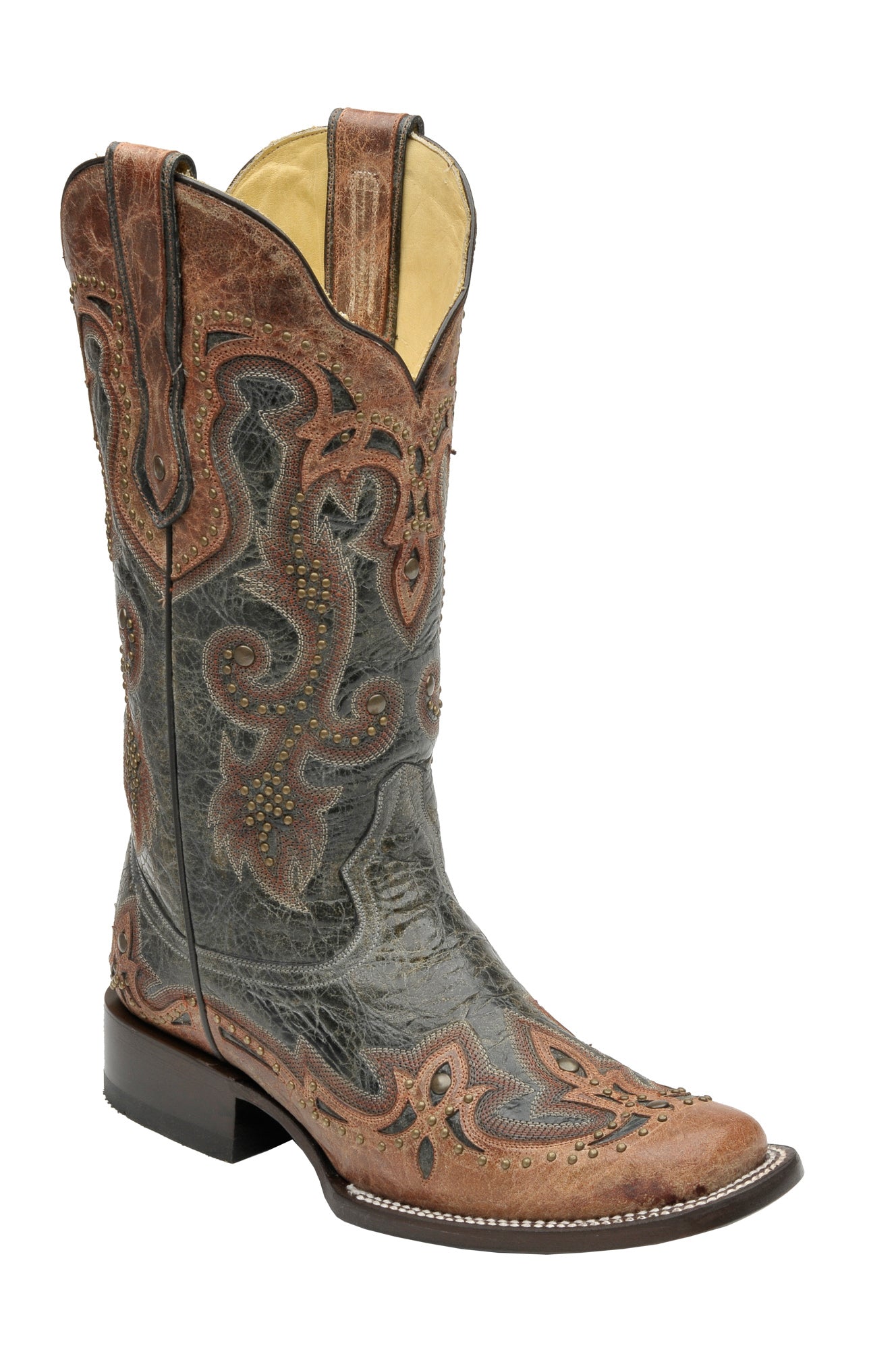 cognac cowgirl boots