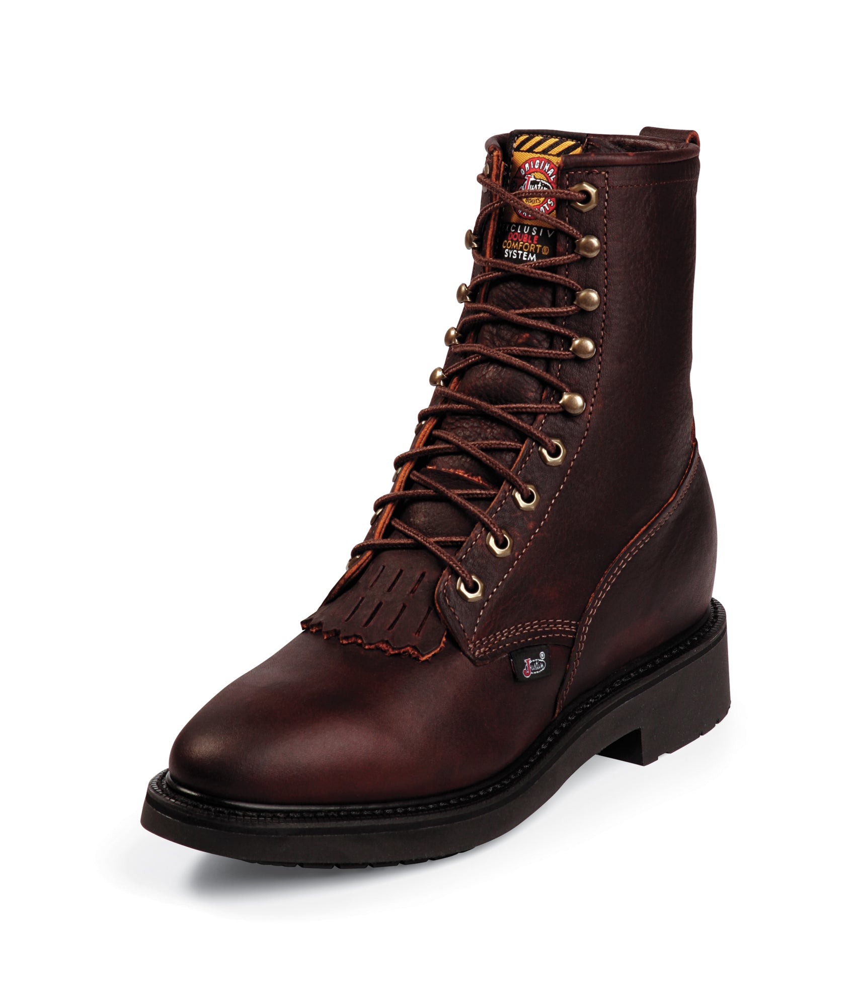 justin boots lace up