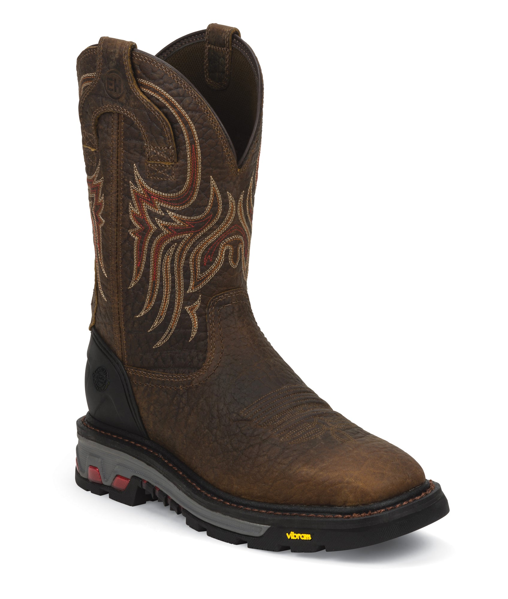 justin boots vibram