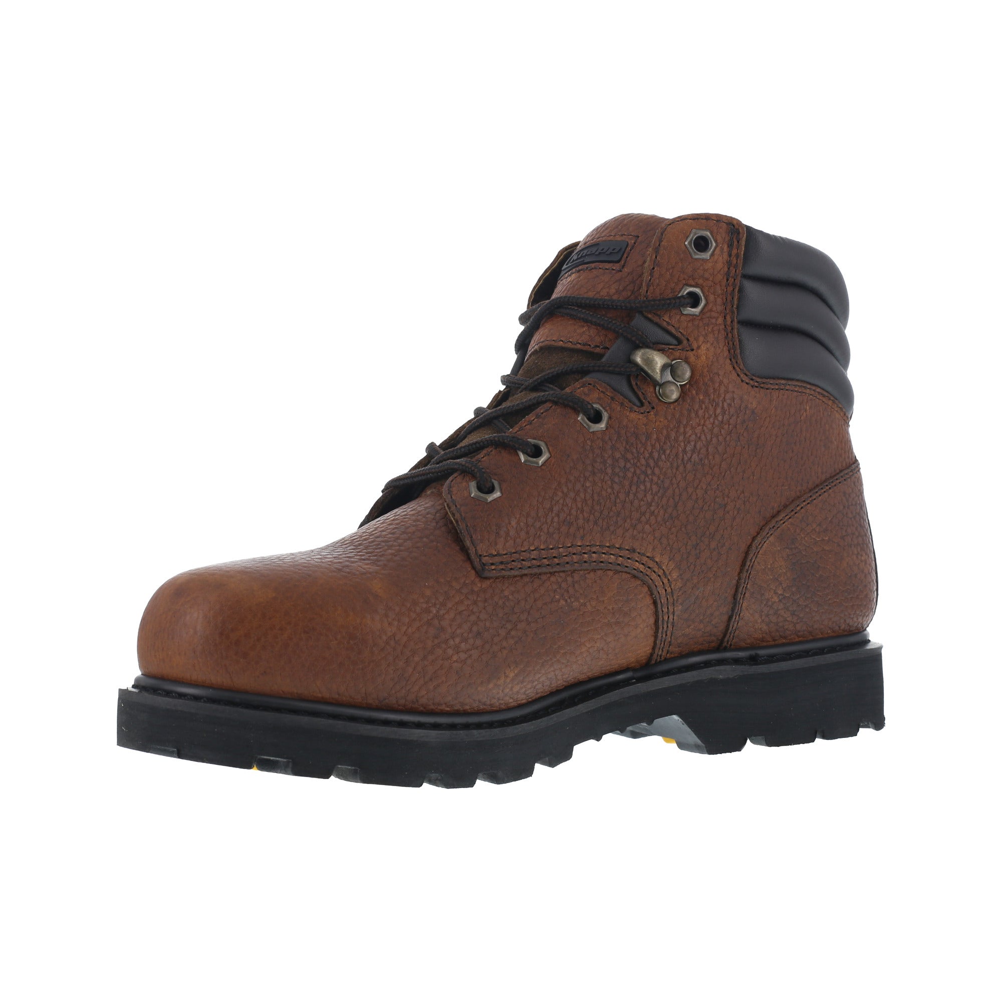 Knapp Mens Brown Leather 6in Work Boots 