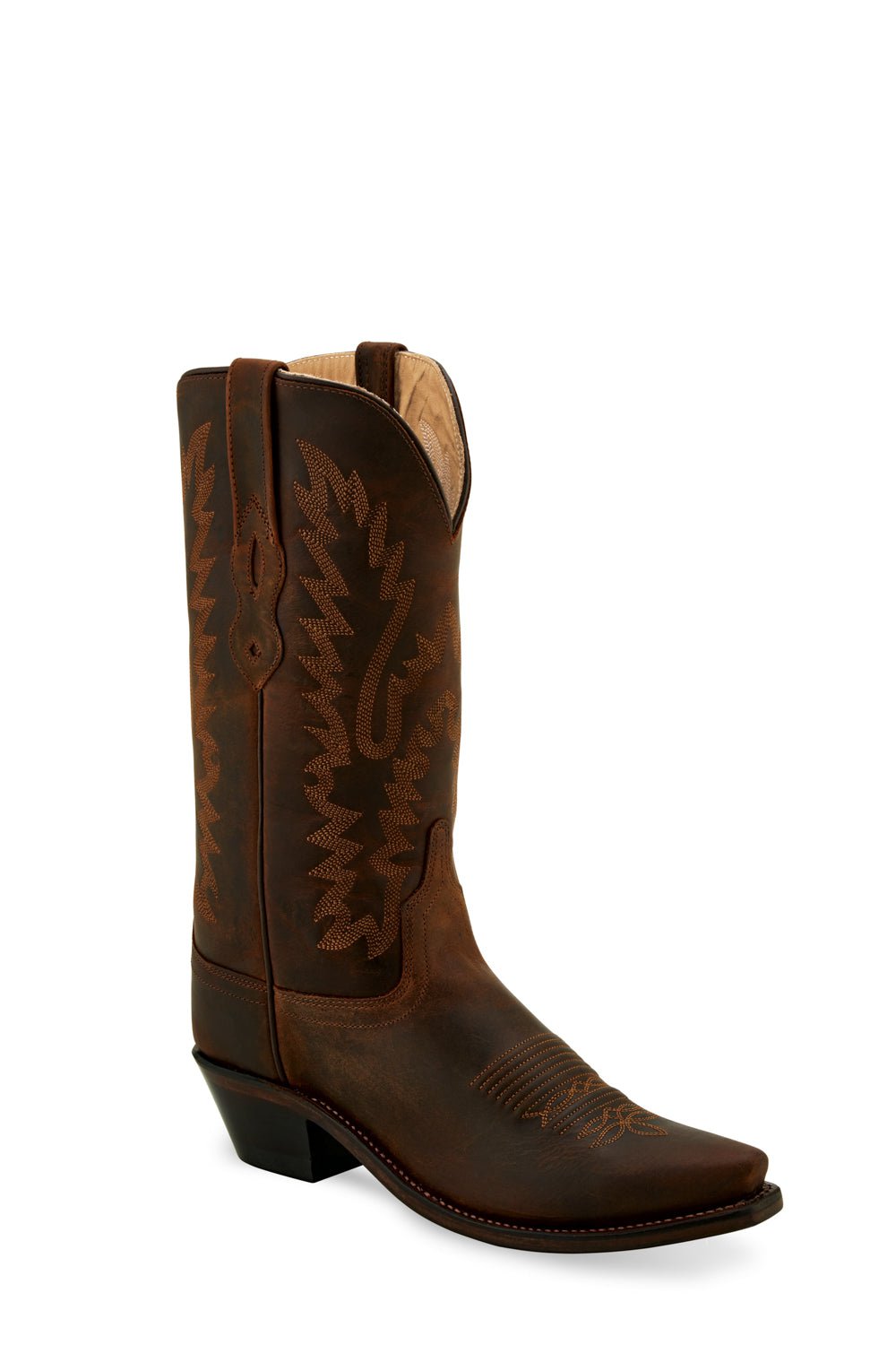 Old West Chocolate Womens Leather 12in 