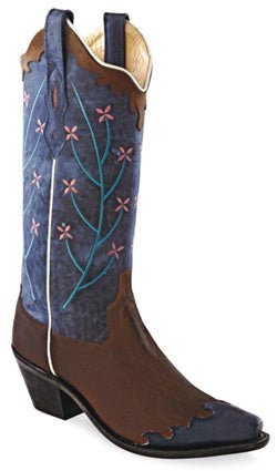 womens cowboy boots blue