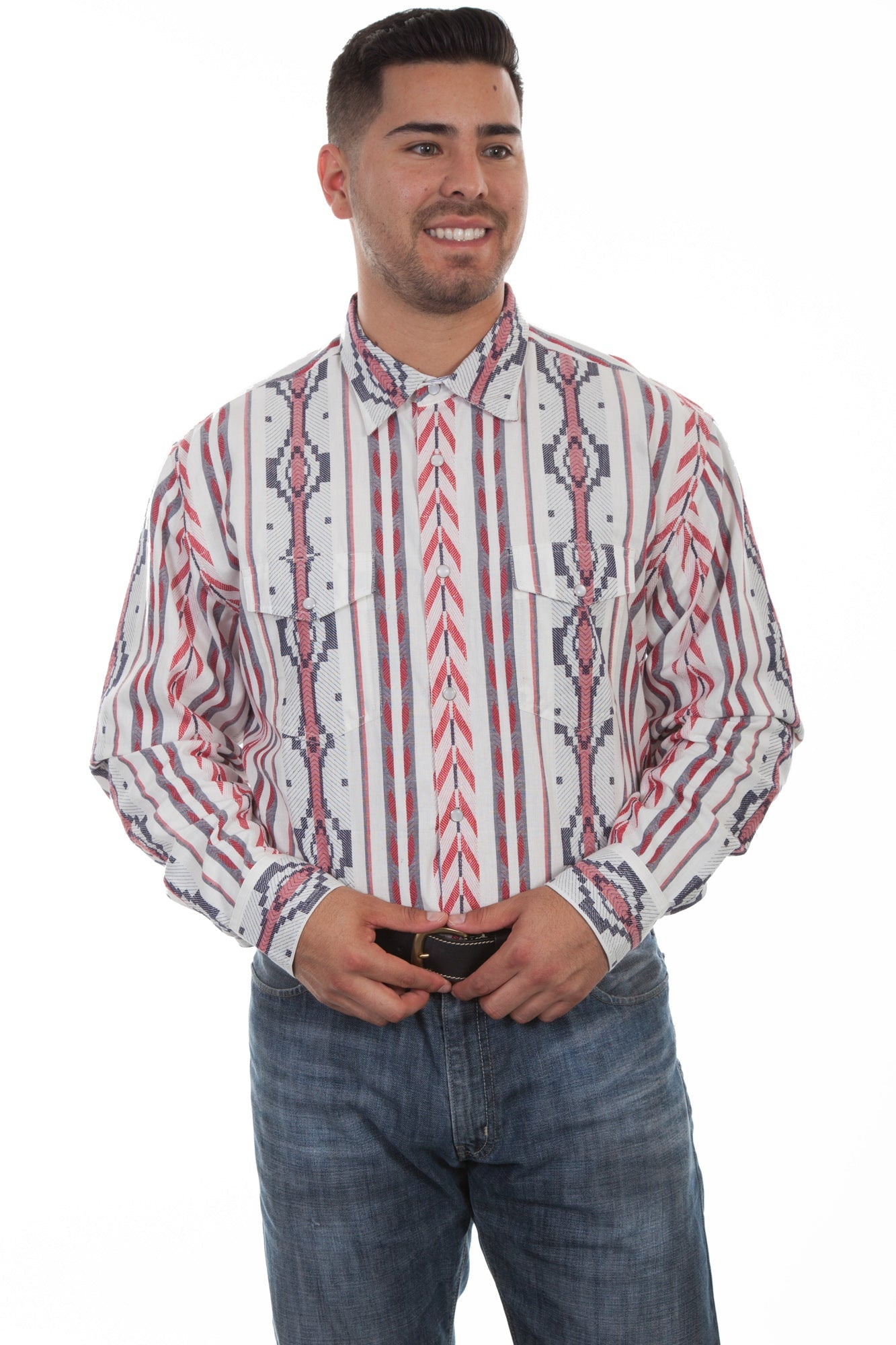 southwestern style mens shirts