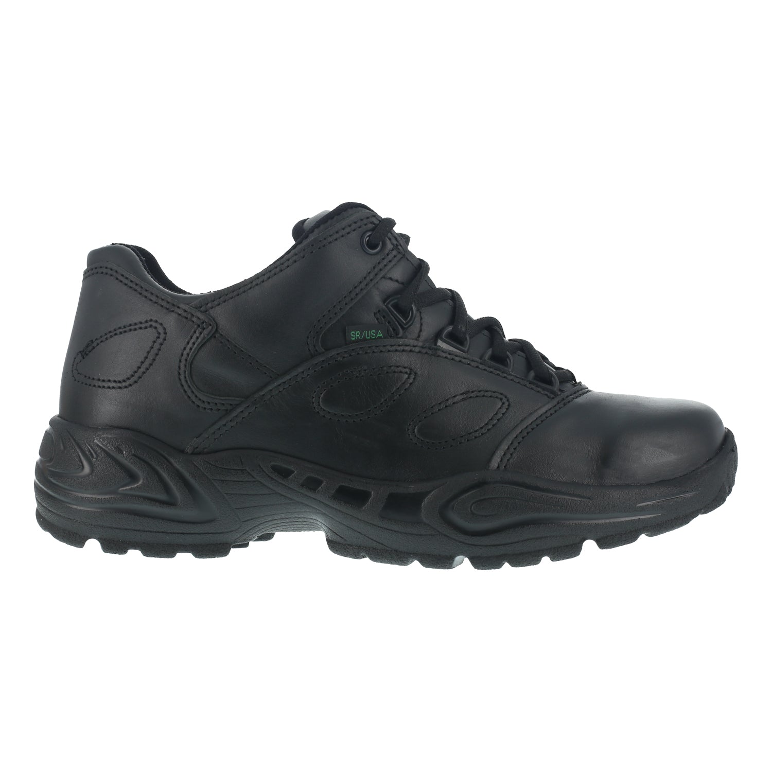 Reebok Womens Black Leather Work Shoes Postal Express Athletic – Western Company