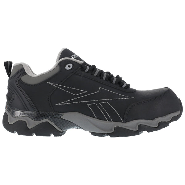 Reebok Mens Black Leather Athletic Oxford Beamer Composite Toe – The ...