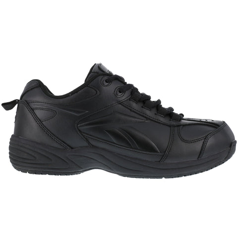 Reebok Womens Black Leather Street Sport Jogger Oxford Jorie Soft Toe ...