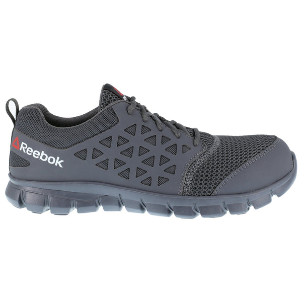 Reebok Mens Grey Mesh Work Shoes Athletic Oxford EH CT – The Western ...