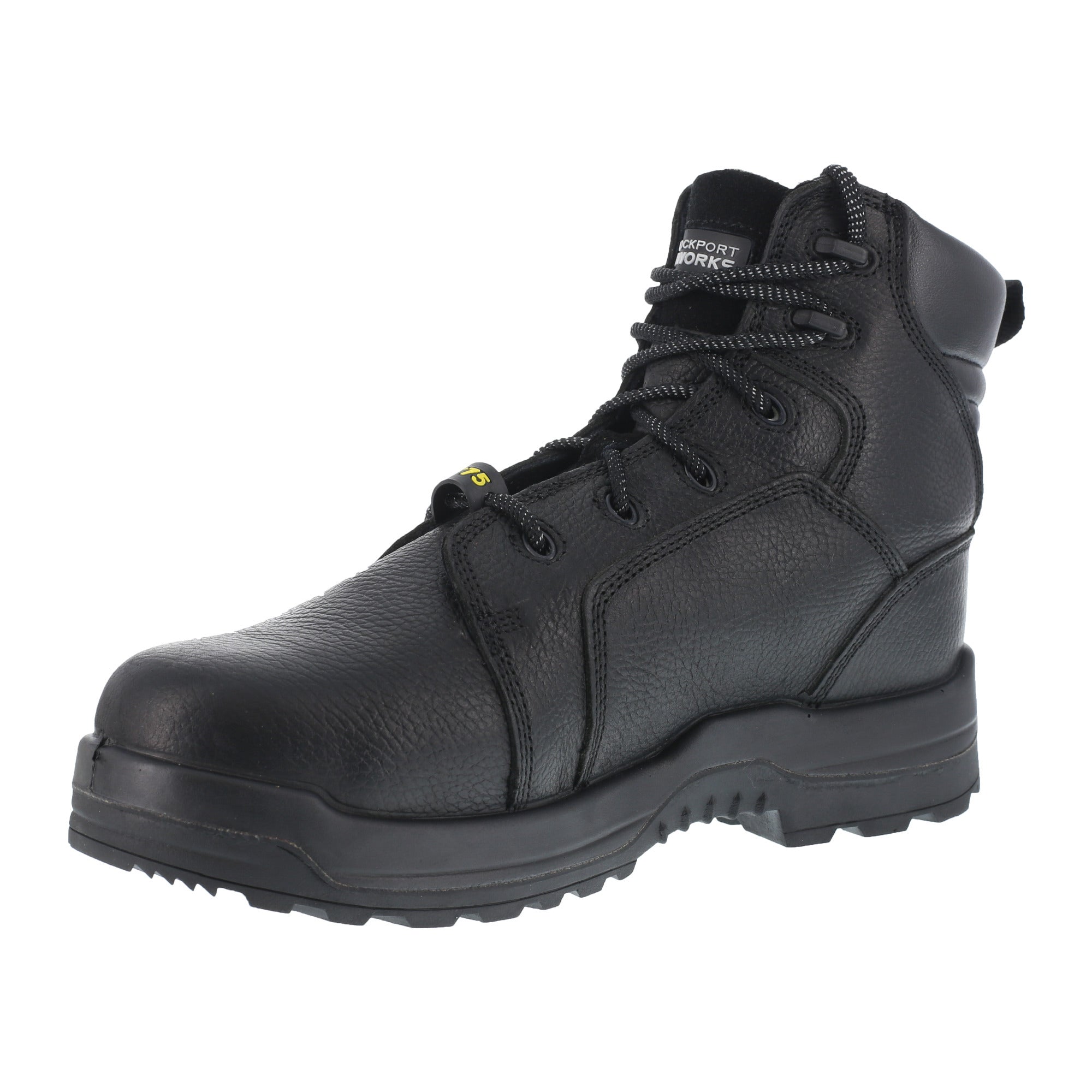 Rockport Womens Black Leather Met Guard Boots More Energy Comp Toe ...