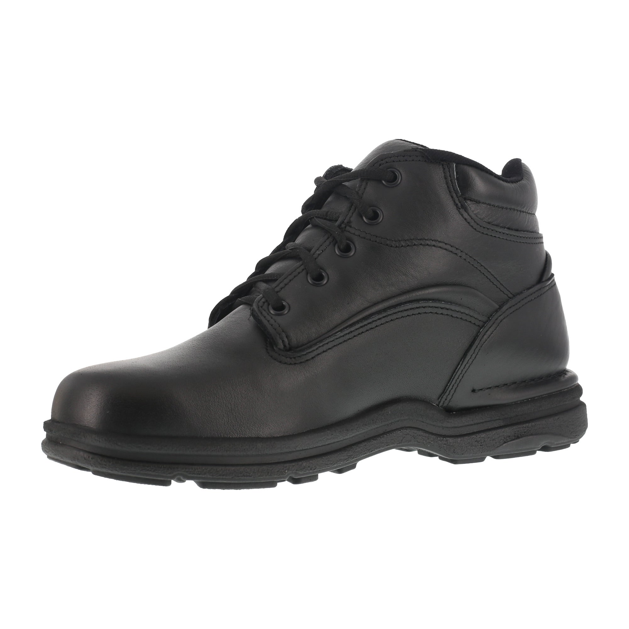 rockport black leather boots