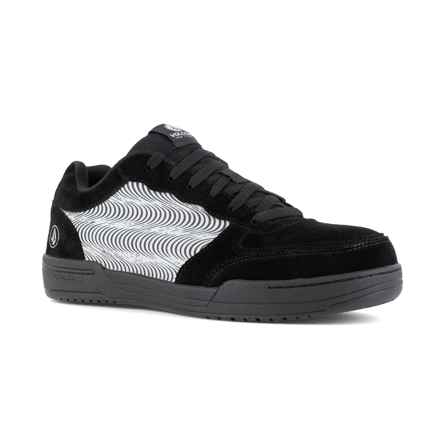 Volcom Mens Hybrid Black/Grey Leather CT Skate-Inspired Work Shoes ...