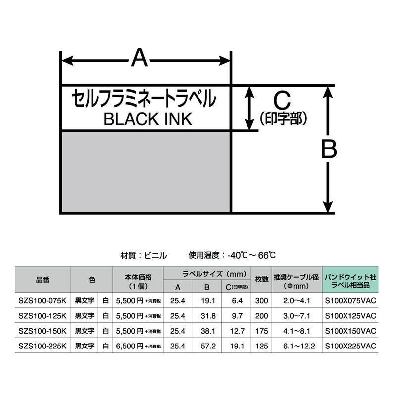 買物 キングジム PROテ-プカットラベルPD回転白黒文字 SZR100-125K