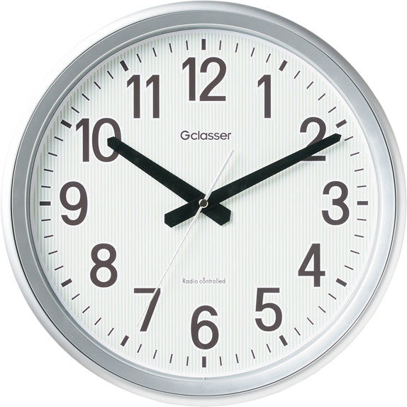 キングジム公式ストア 大型電波掛時計（直径約50cm） ザラージ