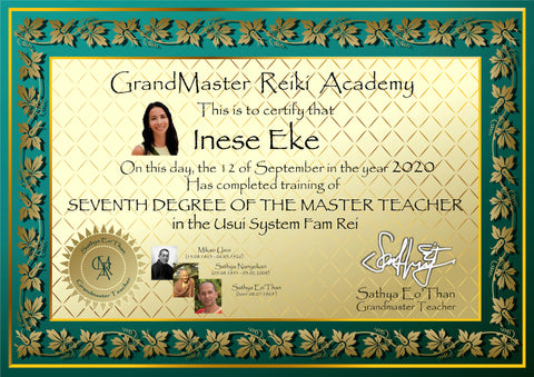 Reiki Grandmaster and Teacher