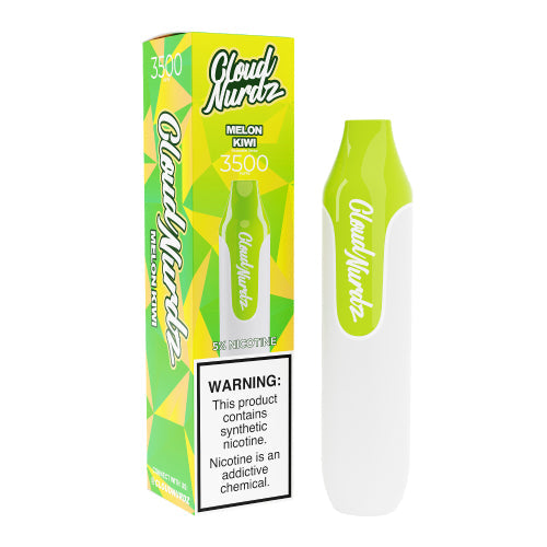 Cloud Nurdz TFN 3500 - Diposable Vape Device - Melon Kiwi - 10 Pack