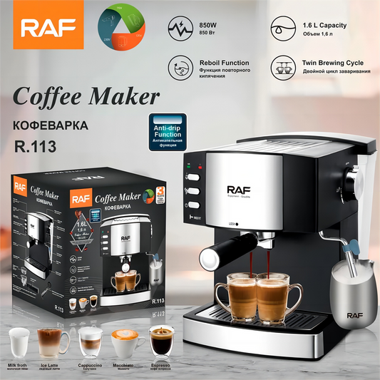 Mini Commercial Coffee Maker Barista Espresso Coffee Machine for Home – RAF  Appliances