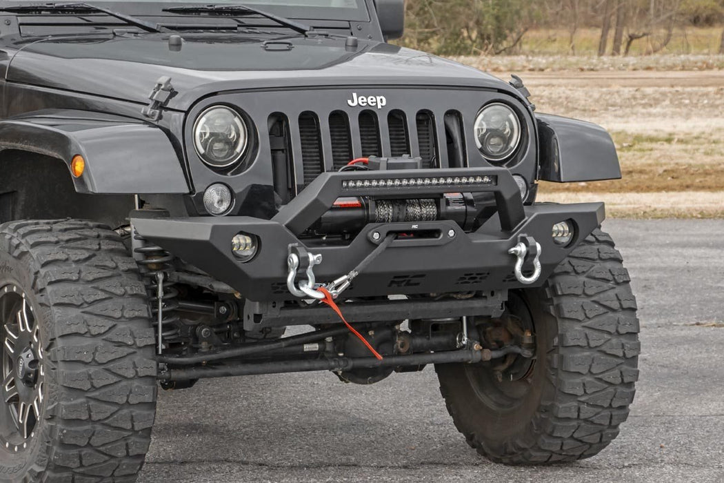 Jeep Full Width Front LED Winch Bumper JK, JL, Gladiator JT Rough Coun —  Vicious Offroad