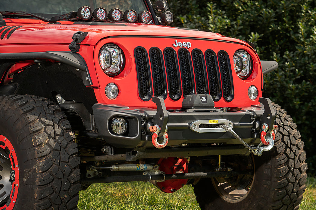 Rugged Ridge Arcus Front Bumper Set, With Tray and Hooks; 07-18 Jeep W —  Vicious Offroad