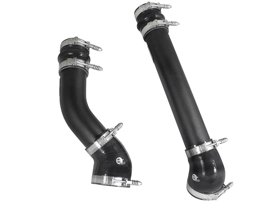 aFe BladeRunner 3 IN Aluminum Hot and Cold Charge Pipe Kit Black PN# 46-20064-B