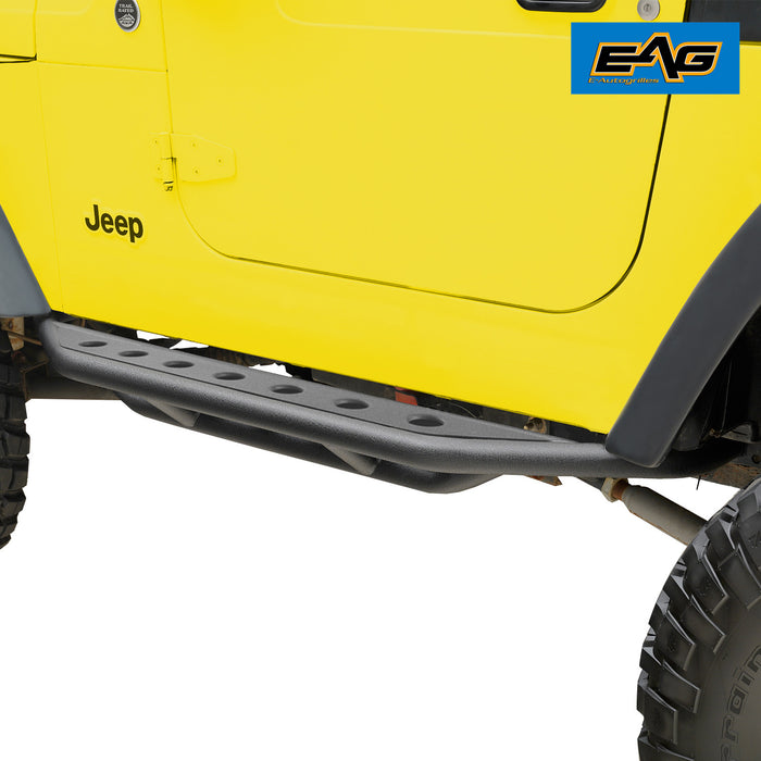 EAG Nerf Bars Side Step Armor Rock Guards Tubular Fit for 87-06 Wrangl —  Vicious Offroad